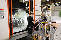 The orders are manufactured on high-quality machining centers using various control stations.